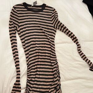 ALC knit ruched dress